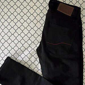 Tobacco Motowear RIOT Slim Fit Riding Jeans 30x36 Jet Black NEW